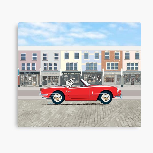 Early Signal Red Spitfire – a Triumph! Canvas Print
