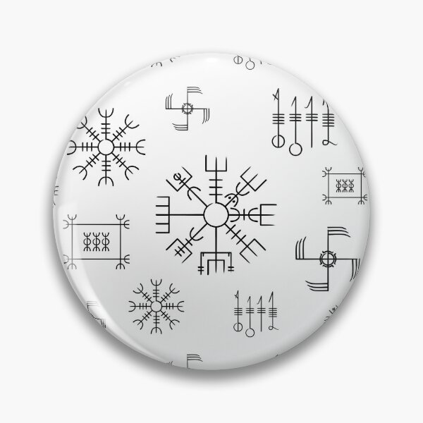 Item preview, Icelandic Staves Pattern | Galdrastafir magical symbols designed and sold by Time Nomads.