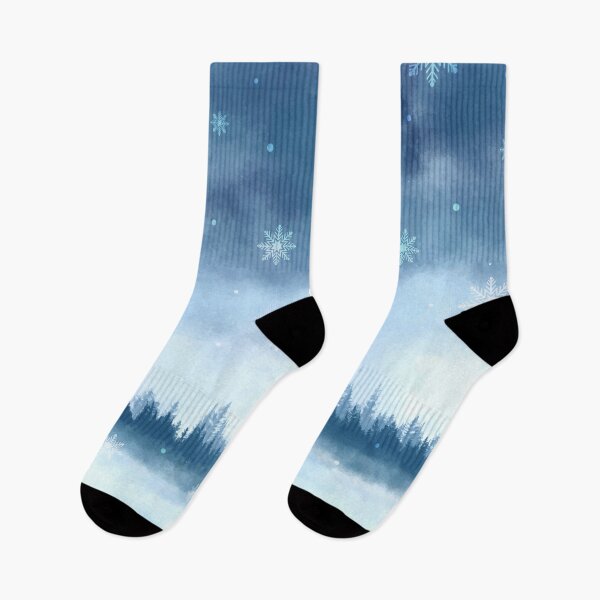Item preview, Watercolor Winter Scenery Landscape designed and sold by Vector Scout Lab.