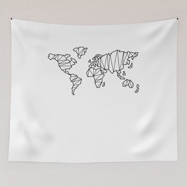 Item preview, EARTH MAP | Vacation | Line drawings | Travel | Passion | vintage designed and sold by yourtravelguide.