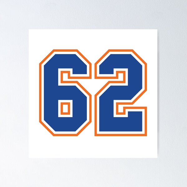 Item preview, Sixty-Two Jersey Number Sports 62 designed and sold by HelloFromAja.