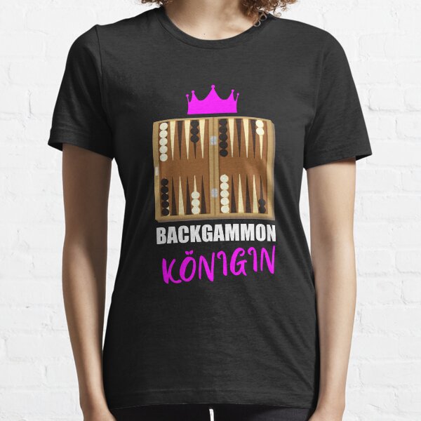 Backgammon Queen - Board Game Dice Essential T-Shirt