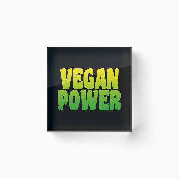Item preview, Vegan Power (Inspirational Quote • Green • Vintage Retro Distressed Grunge Look) designed and sold by SassyClassyMe.