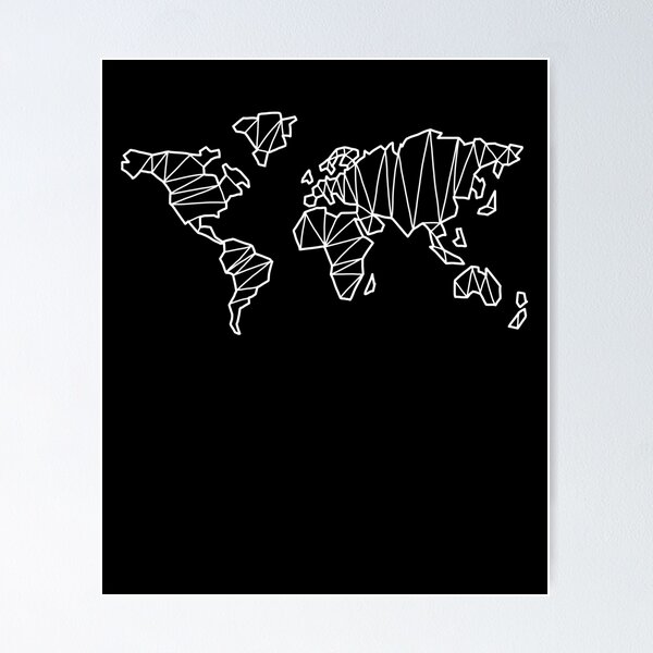 Item preview, EARTH MAP | Vacation | Line drawings | Travel | Passion | vintage designed and sold by yourtravelguide.