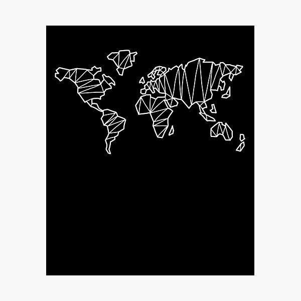 Item preview, EARTH MAP | Vacation | Line drawings | Travel | Passion | vintage designed and sold by yourtravelguide.