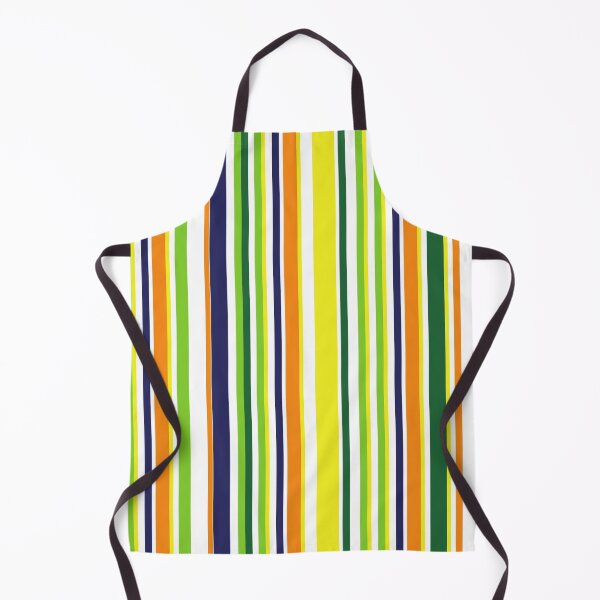 Item preview, Preppy 1980s Green Orange Yellow Navy Blue White Stripes designed and sold by IamTrending.
