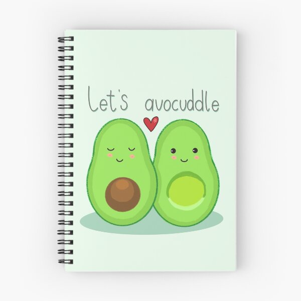 Item preview, Let's Avocuddle Kawaii Avocados  designed and sold by Monsterful Reads.
