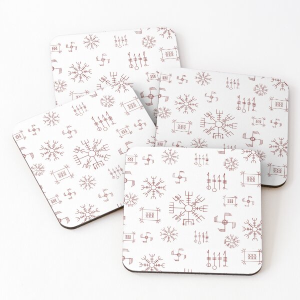 Item preview, Icelandic Staves Pattern | Galdrastafir magical symbols designed and sold by Time Nomads.