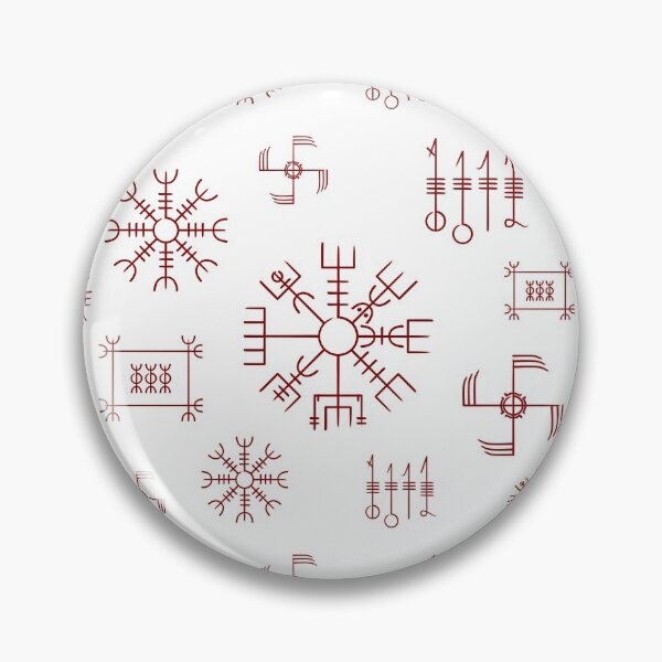 Item preview, Icelandic Staves Pattern | Galdrastafir magical symbols designed and sold by Time Nomads.