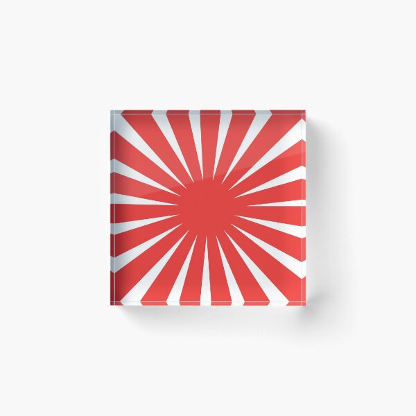 Item preview, 1980s Retro Japanese Red and White Vintage Sun Rays designed and sold by IamTrending.