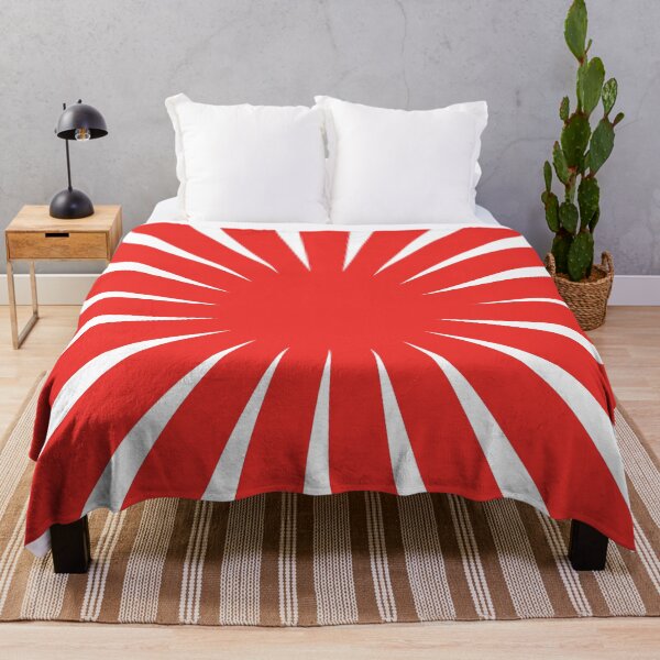 Item preview, 1980s Retro Japanese Red and White Vintage Sun Rays designed and sold by IamTrending.