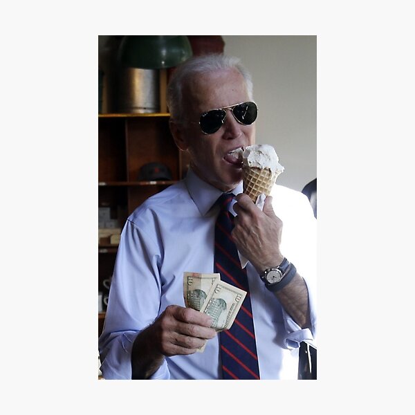 Item preview, Joe Biden ice cream (absolutely ice cold) designed and sold by AwkwardBadger.