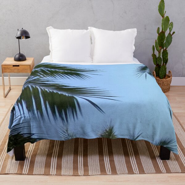 Item preview, Palms on the fringe 2 - palm leaves, lighter blue sky. designed and sold by JellyBeenzz.