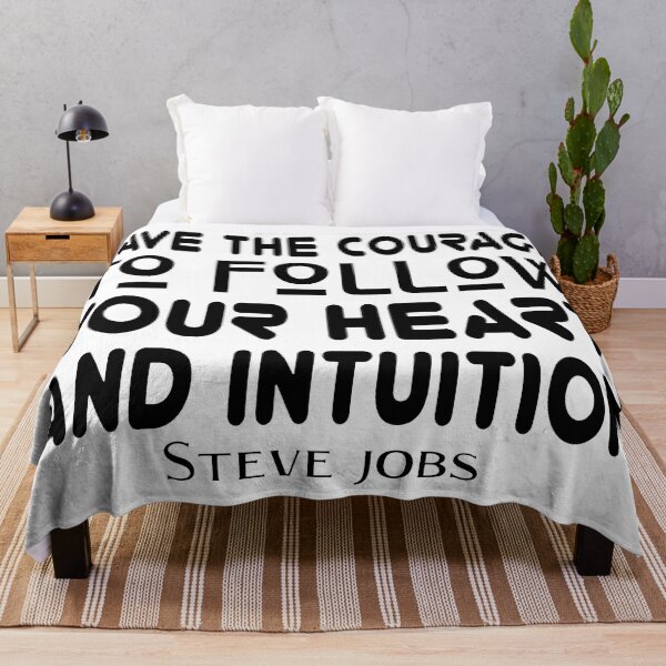 Item preview, STEVE JOBS DAY - QUOTE - FIND THE COURAGE TO FOLLOW YOUR HEART AND YOUR INTUITION. designed and sold by Ralek.