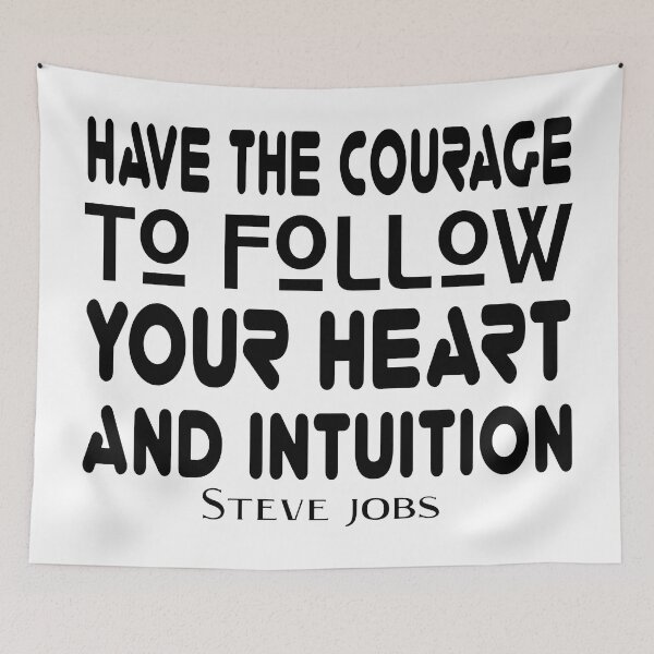 Item preview,  STEVE JOBS DAY - QUOTE - FIND THE COURAGE TO FOLLOW YOUR HEART AND YOUR INTUITION. designed and sold by Ralek.