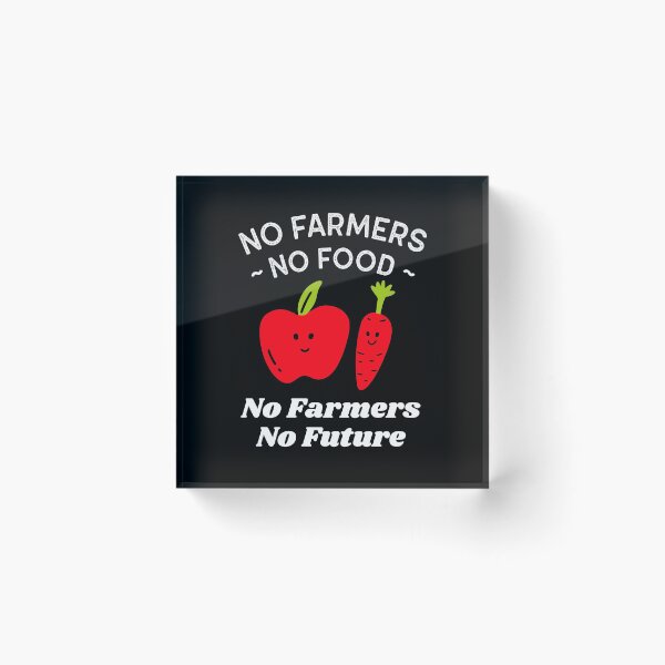 Item preview, No Farmers No Food - Cute Funny apple and Carrot designed and sold by ChaseCoClothing.