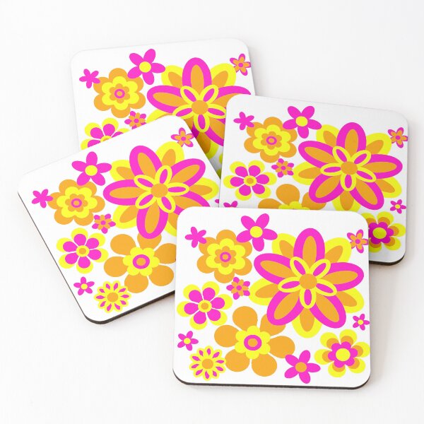 Item preview, Seventies Digital Flower Pattern  designed and sold by Heatherian.