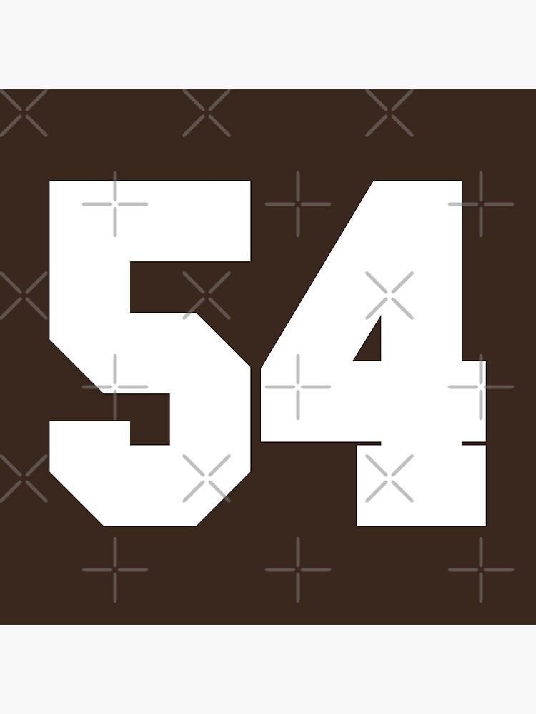 77 Number Cleveland Sports Seventy-Seven Brown Jersey Sticker for Sale by  HelloFromAja
