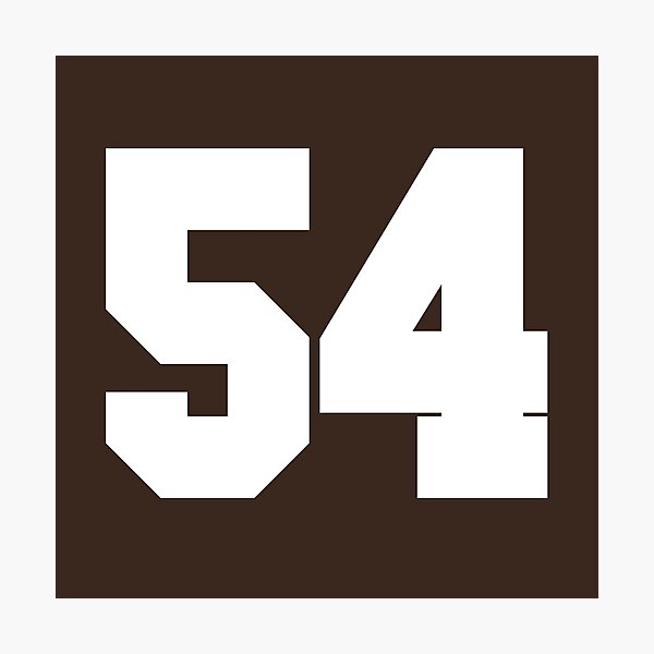 Item preview, 54 Number Cleveland Sports Fifty-Four Brown Jersey designed and sold by HelloFromAja.
