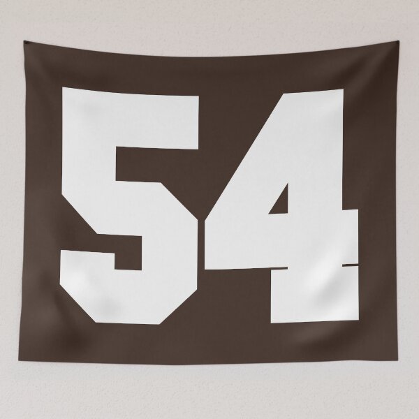 Item preview, 54 Number Cleveland Sports Fifty-Four Brown Jersey designed and sold by HelloFromAja.
