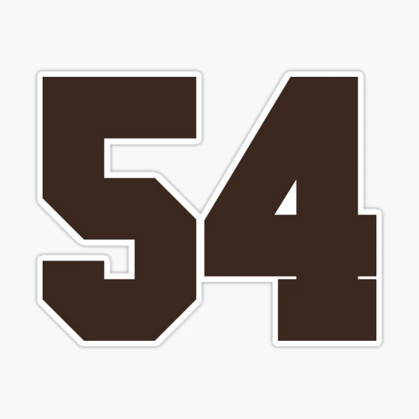 77 Number Cleveland Sports Seventy-Seven Brown Jersey Sticker for Sale by  HelloFromAja