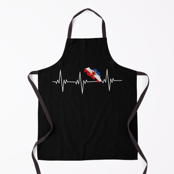Item preview, Yugoslavia Jugoslavija Balkan flag heartbeat gift designed and sold by CareShare Design.