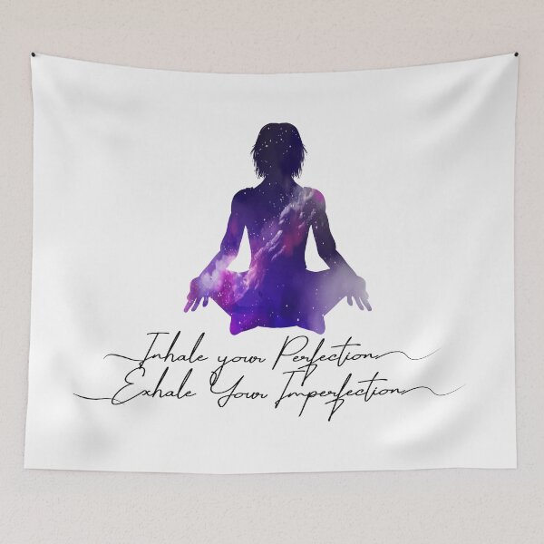 Item preview, Inhale Your Perfection Exhale Your Imperfection | Lotus Pose Yoga Girl designed and sold by 0umStore.