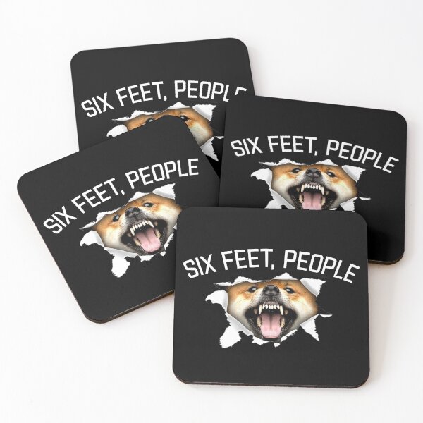 Item preview, Shiba inu Dog Animal  - six feet people animals face tear torn social distance designed and sold by Dolphin Graphic.