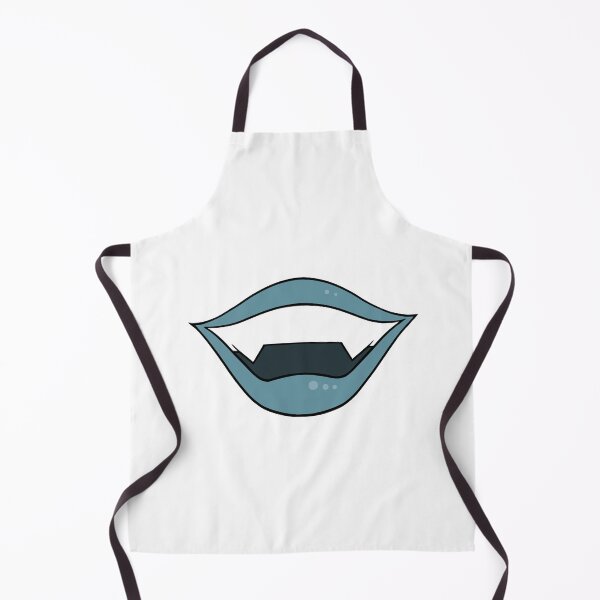 Item preview, Vampire lips cartoon teal designed and sold by ArtfulBonBon.