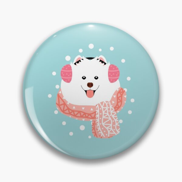 Item preview, Cute Samoyed Dog in Snow designed and sold by Lulupainting.