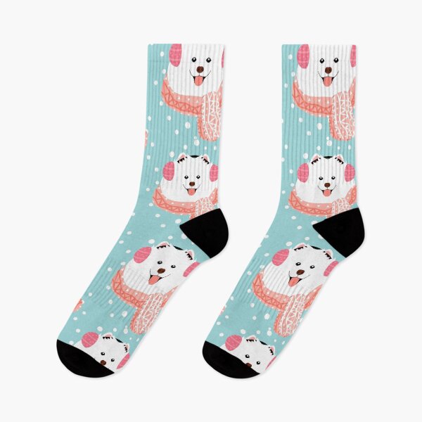 Item preview, Cute Samoyed Dog in Snow designed and sold by Lulupainting.