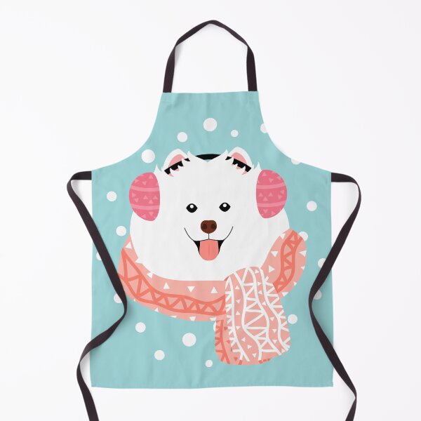 Item preview, Cute Samoyed Dog in Snow designed and sold by Lulupainting.