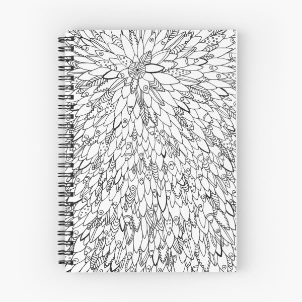 Item preview, Fish Surfboard Feathers Abstract Adult Colouring Pattern designed and sold by Jess Purser.
