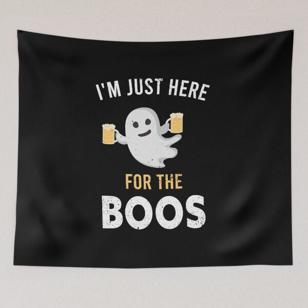 Item preview, Im Just Here For The Boos, Funny Ghost Halloween Joke designed and sold by Forevercreative.
