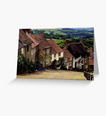 Gold Hill - Dorset Greeting Card