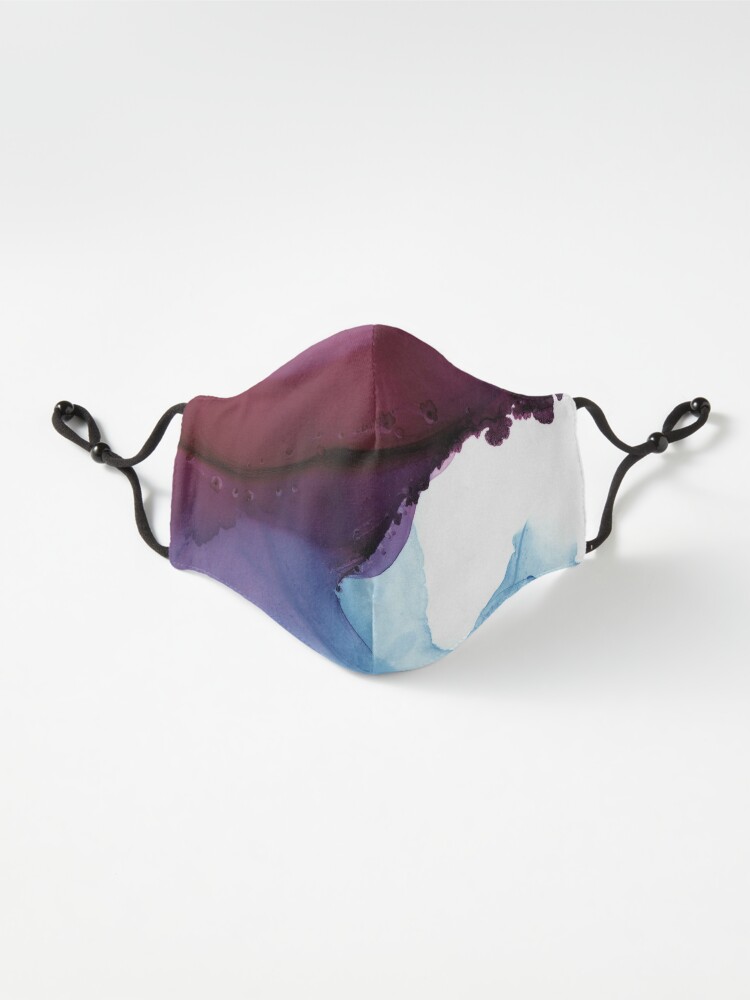 Alternate view of Shades of Purple, Abstract Fluid Artwork Mask