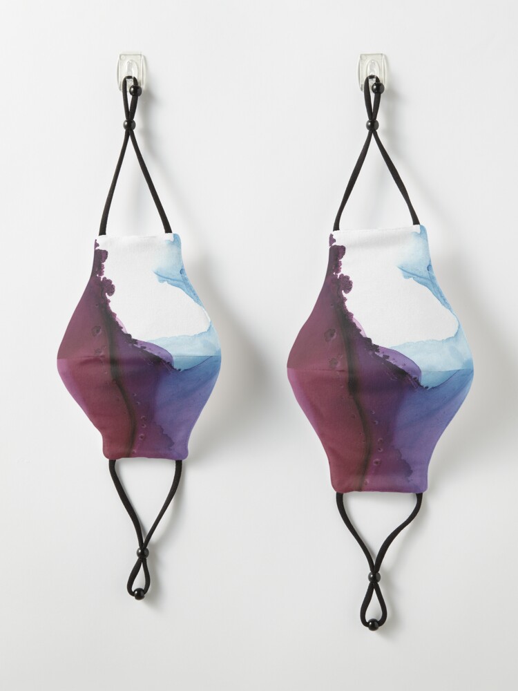 Alternate view of Shades of Purple, Abstract Fluid Artwork Mask