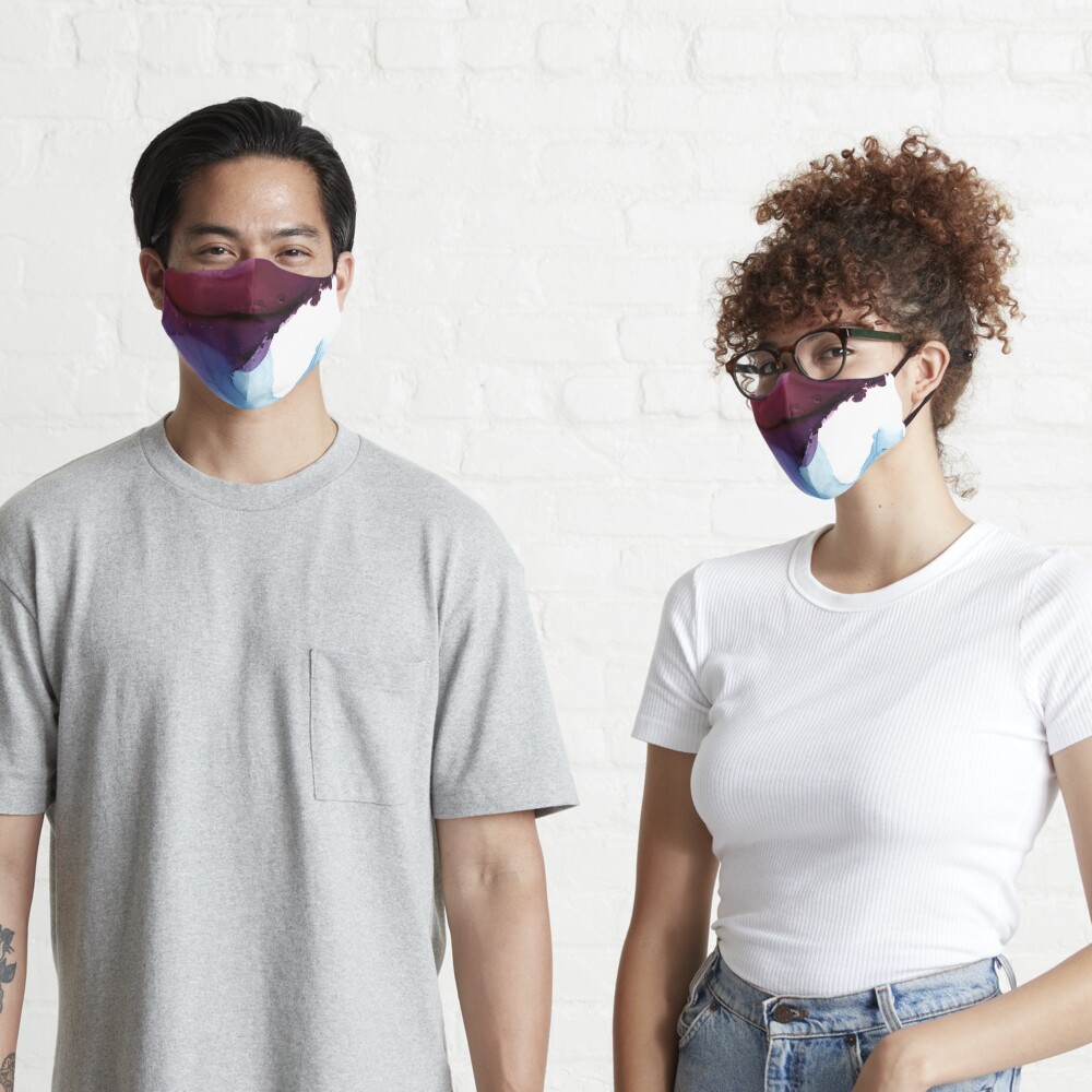 Shades of Purple, Abstract Fluid Artwork Mask