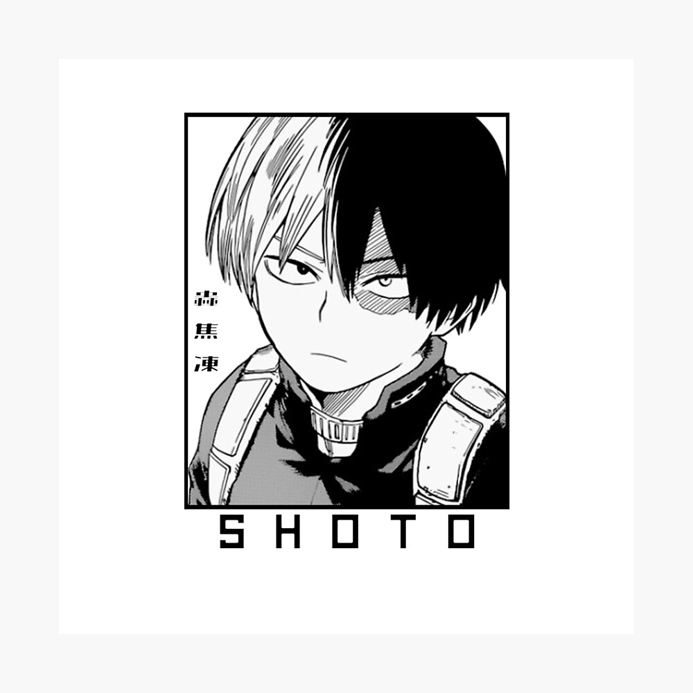 shouto todoroki boku no hero academia photographic print for sale by ice man7 redbubble