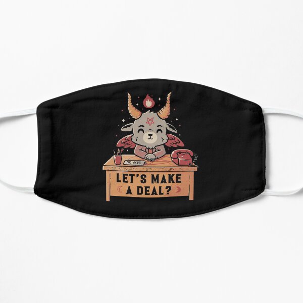 Let’s Make a Deal Funny Cute Evil Baphomet Flat Mask