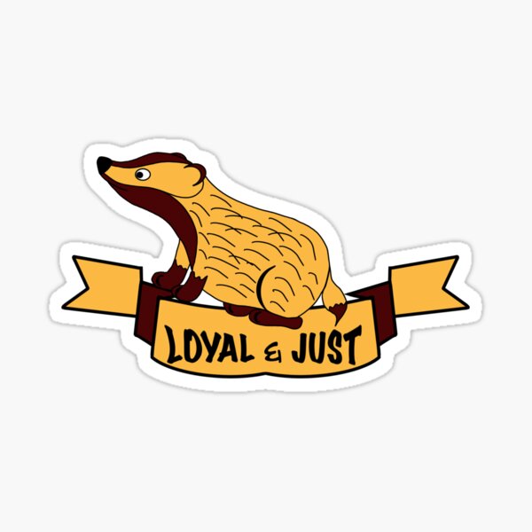 Cute Huffle Badger Sticker
