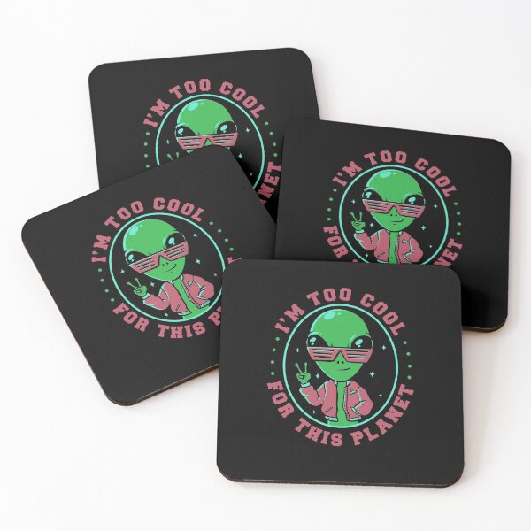 Item preview, Too Cool For This Planet Funny Alien designed and sold by EduEly.