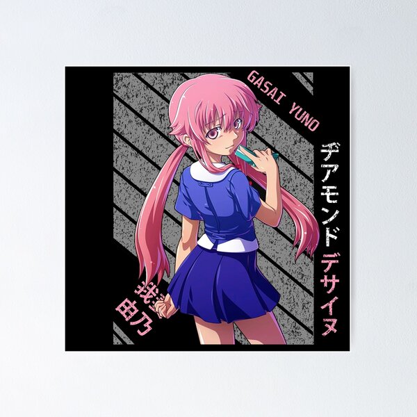 Diary Future Anime Mirai Nikki, Poster Anime Future Diary