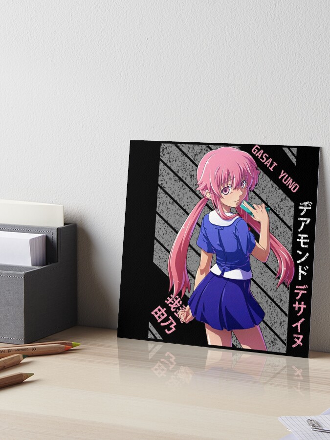 Poster Anime MIRAI NIKKI, Yuno Gasai (placa decorativa - MDF - 28X40cm)