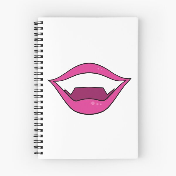 Item preview, Vampire lips cartoon bright pink designed and sold by ArtfulBonBon.