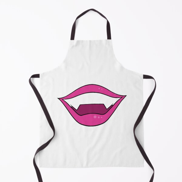 Item preview, Vampire lips cartoon bright pink designed and sold by ArtfulBonBon.