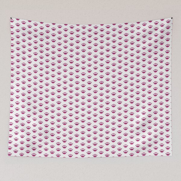 Item preview, Vampire lips cartoon bright pink designed and sold by ArtfulBonBon.