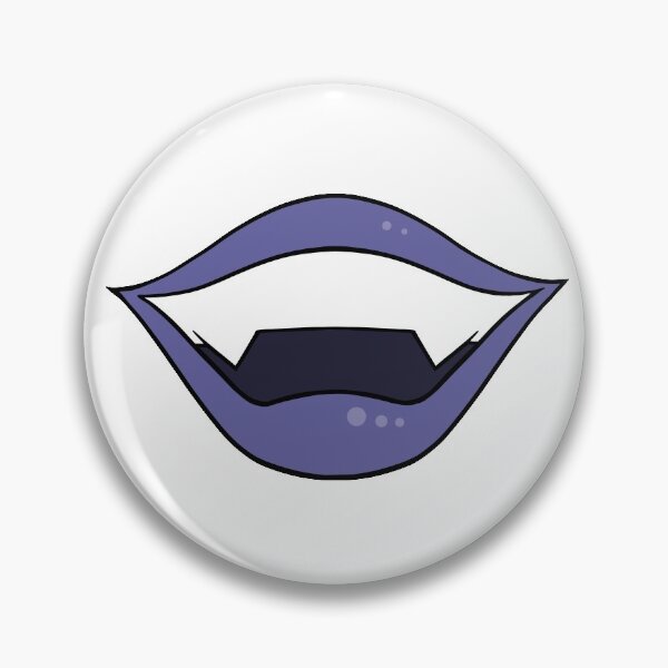 Item preview, Vampire lips cartoon purple designed and sold by ArtfulBonBon.