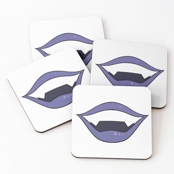 Item preview, Vampire lips cartoon purple designed and sold by ArtfulBonBon.