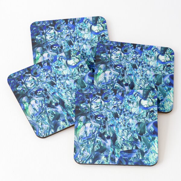 Item preview, Blue curly willow abstract designed and sold by paulboizot.